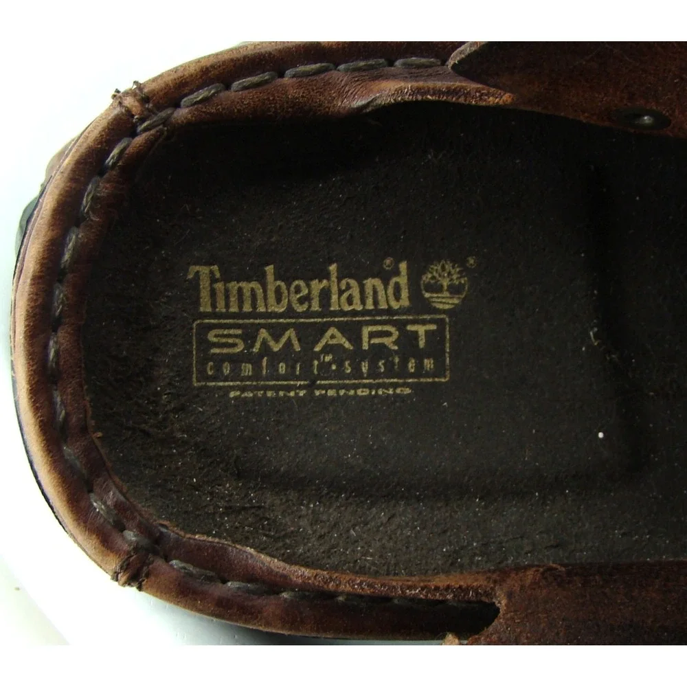 Timberland Smart Comfort Fisherman Mens Size 12M Brown Leather Sandals   DB3